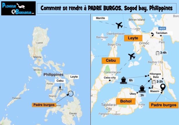 carte comment aller a padre burgos sogod bay philippines