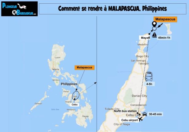 carte comment aller a malapascua philippines