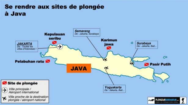 carte site de plongee java indonesie