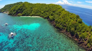 Apo island vue dessus2