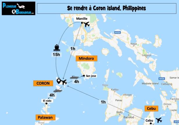 carte comment aller a coron island philippines