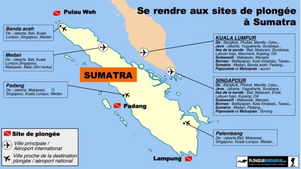 carte site de plongee sumatra indonesie