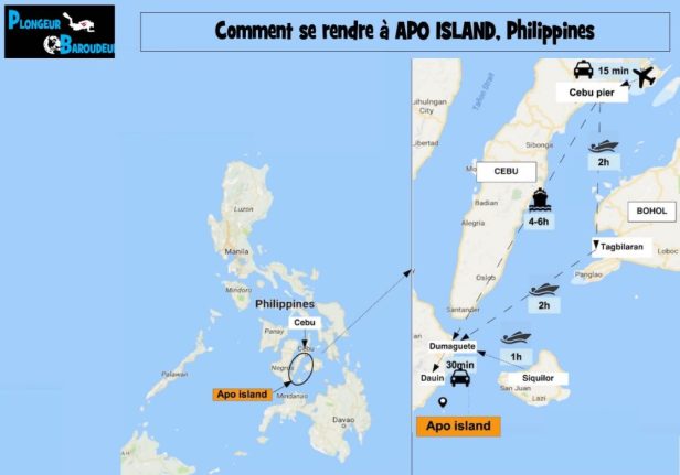carte comment aller a apo island philippines